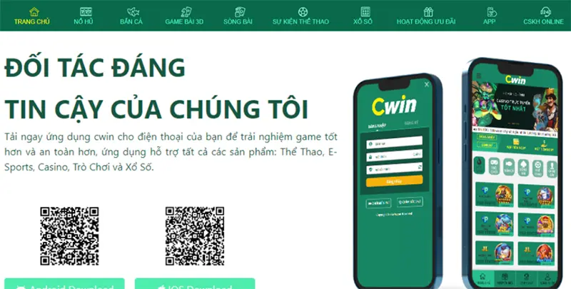 Trải nghiệm game trên ứng dụng của Cwin05 với nhiều giá trị đặc sắc